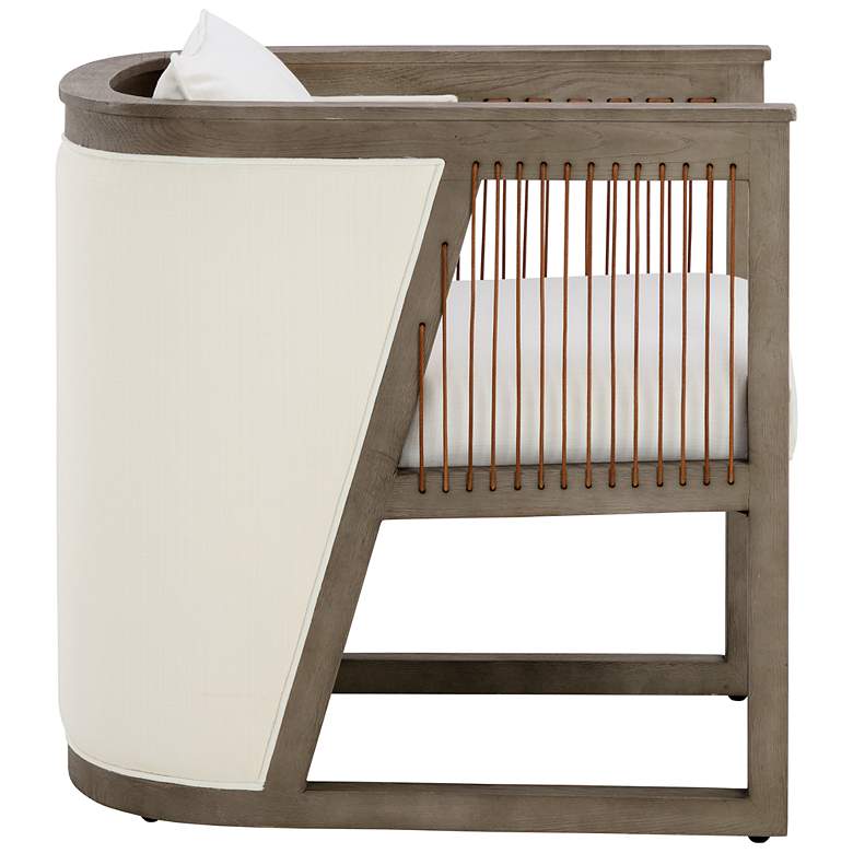 Image 4 Sunpan Sala Lounge Chair Linoso Ivory more views