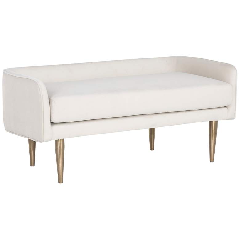 Image 1 Sunpan Sammy Bench Cream Sky