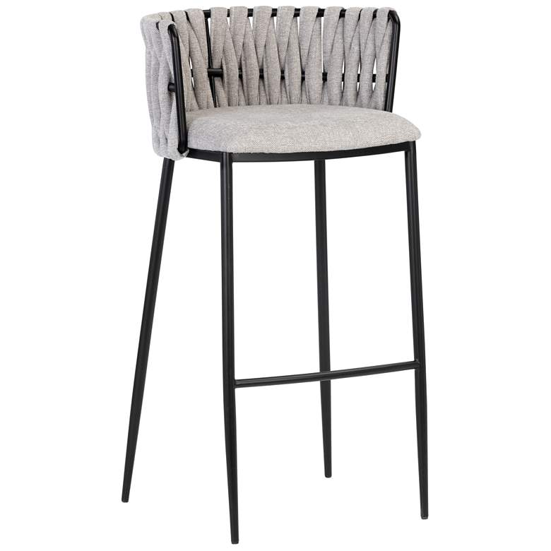 Image 1 Sunpan Sarai Barstool Belfast Heather Gray