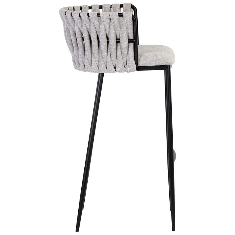 Image 2 Sunpan Sarai Barstool Belfast Heather Gray more views