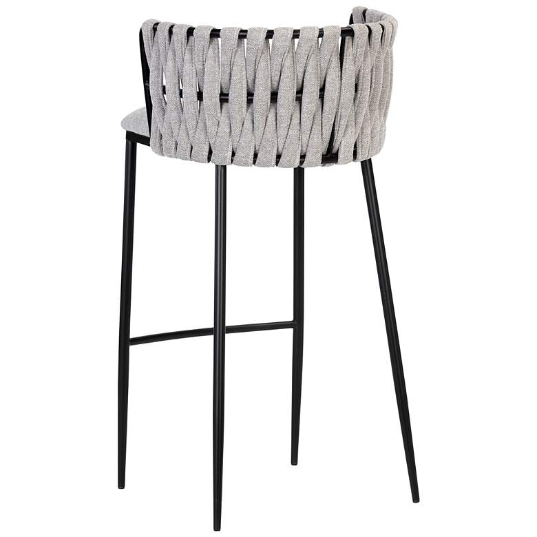 Image 3 Sunpan Sarai Barstool Belfast Heather Gray more views