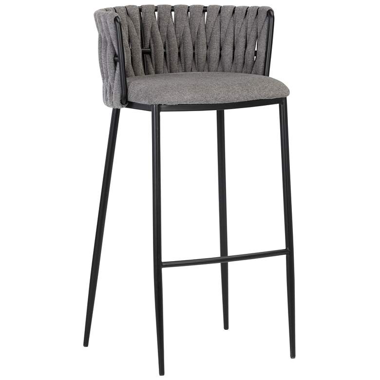 Image 1 Sunpan Sarai Barstool Belfast Koala Gray