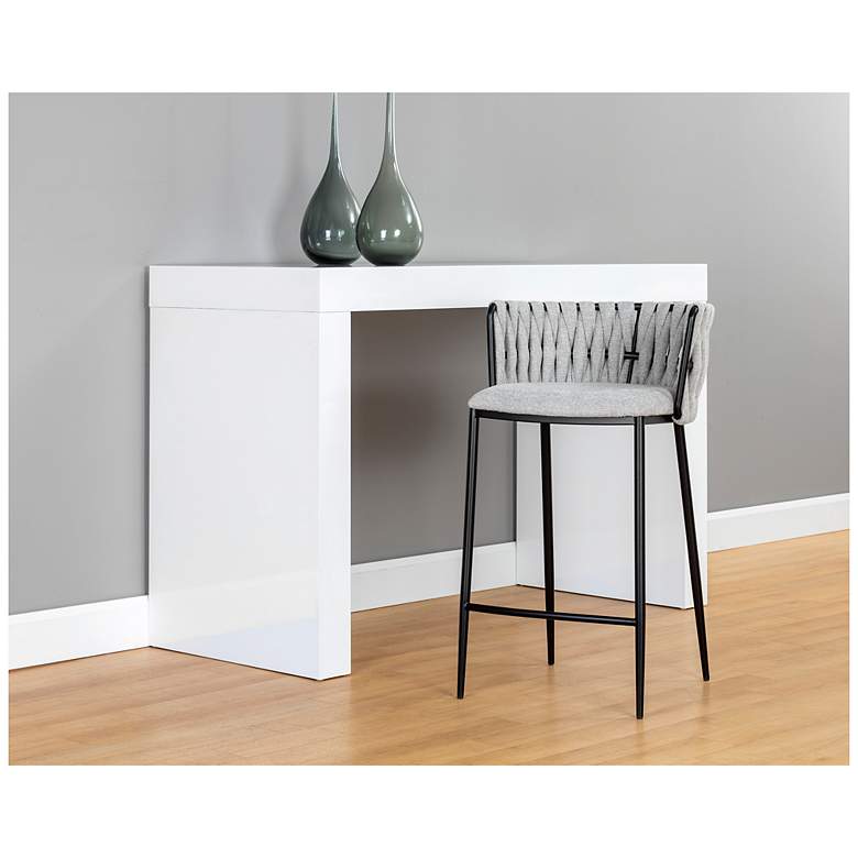 Image 7 Sunpan Sarai Counter Stool Belfast Heather Gray more views