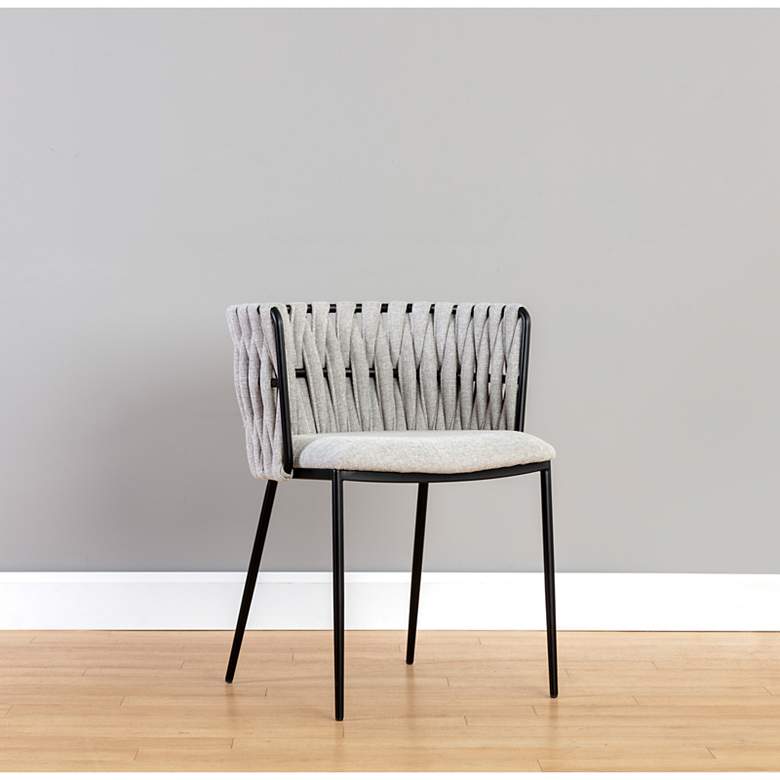 Image 1 Sunpan Sarai Dining Armchair Belfast Heather Gray