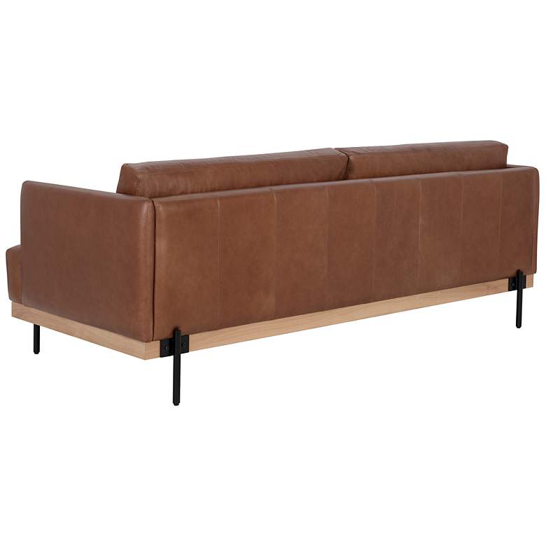 Image 3 Sunpan Saul Sofa Shalimar Tobacco Leather more views