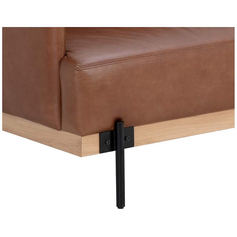 Image 5 Sunpan Saul Sofa Shalimar Tobacco Leather more views