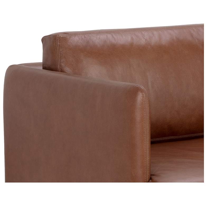 Image 6 Sunpan Saul Sofa Shalimar Tobacco Leather more views