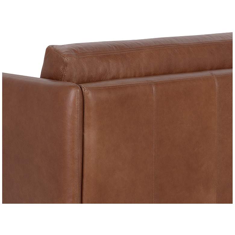 Image 7 Sunpan Saul Sofa Shalimar Tobacco Leather more views