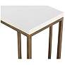 6_Sunpan Sawyer End Table Antique Brass White more views