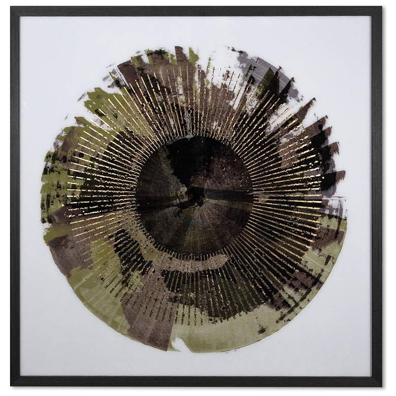Image 1 Sunpan Seeing Green 41" X 41" Charcoal Frame