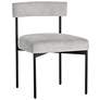 1_Sunpan Seneca 23 1/4" Wide Gray Fabric Modern Dining Chairs Set of 2