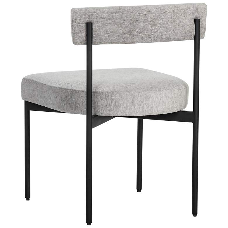 Image 3 Sunpan Seneca 23 1/4" Wide Gray Fabric Modern Dining Chairs Set of 2 more views
