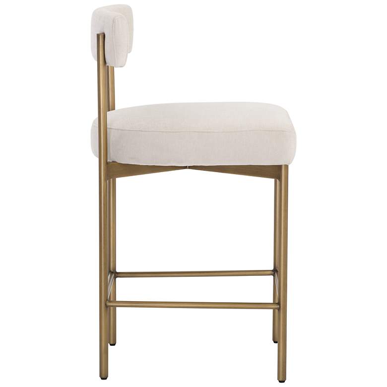 Image 3 Sunpan Seneca Counter Stool Antique Brass Danny Ivory more views