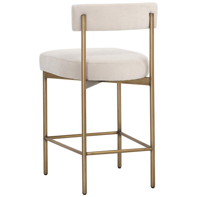 Image 4 Sunpan Seneca Counter Stool Antique Brass Danny Ivory more views