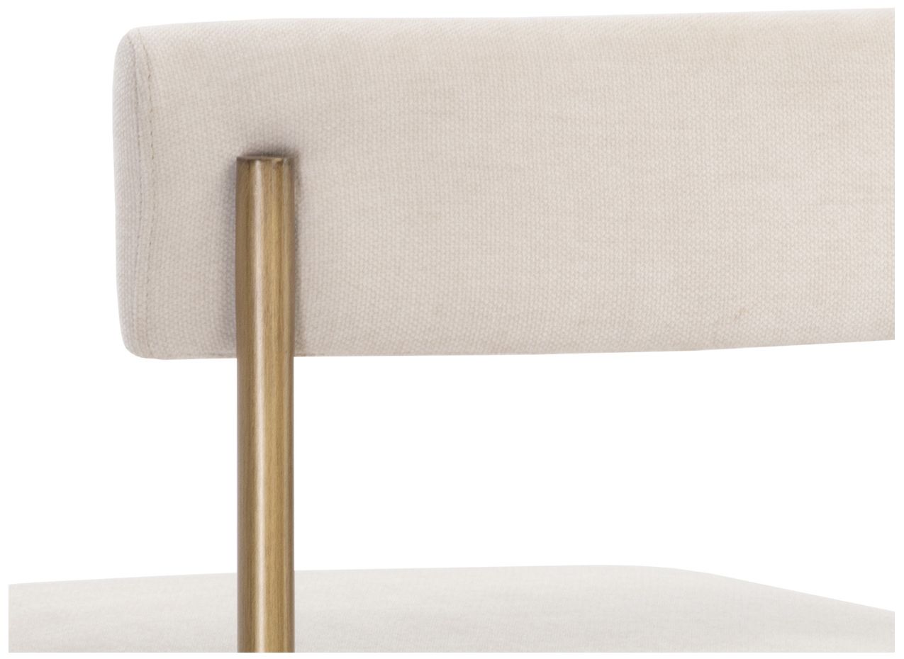 Sunpan Seneca Counter Stool Antique Brass Danny Ivory