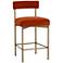 Sunpan Seneca Counter Stool Antique Brass Danny Rust