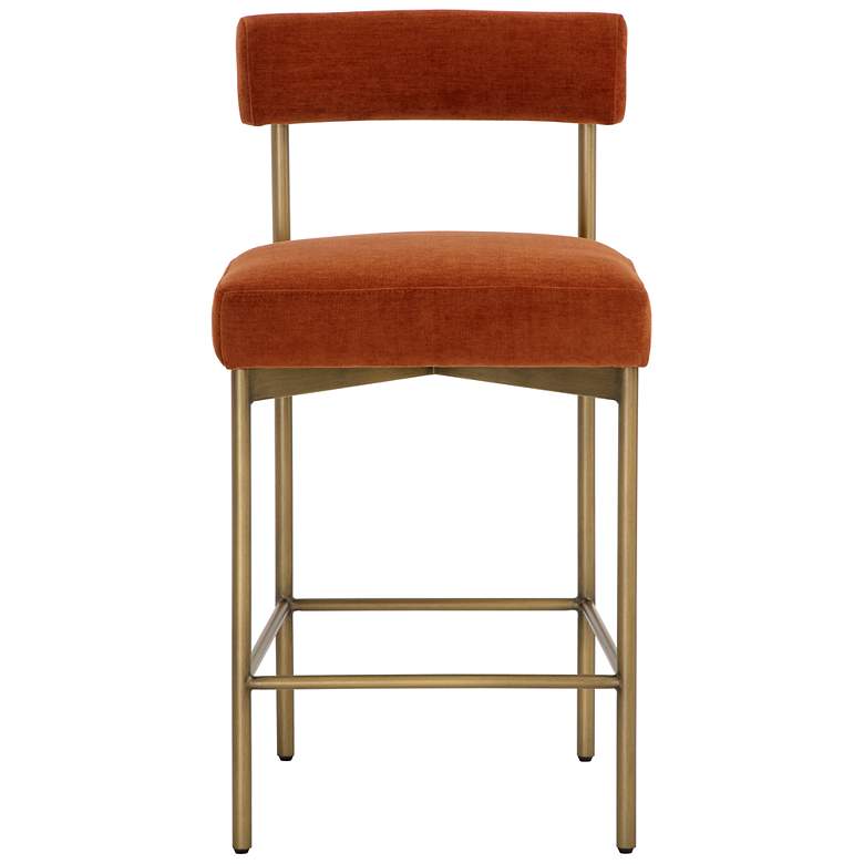 Image 2 Sunpan Seneca Counter Stool Antique Brass Danny Rust more views
