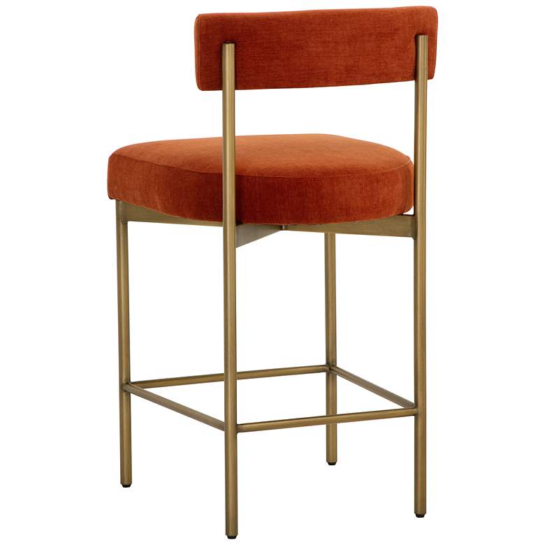 Image 4 Sunpan Seneca Counter Stool Antique Brass Danny Rust more views
