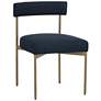 2_Sunpan Seneca Dining Chair Antique Brass Arena Navy Set of 2
