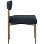 3_Sunpan Seneca Dining Chair Antique Brass Arena Navy Set of 2 more views