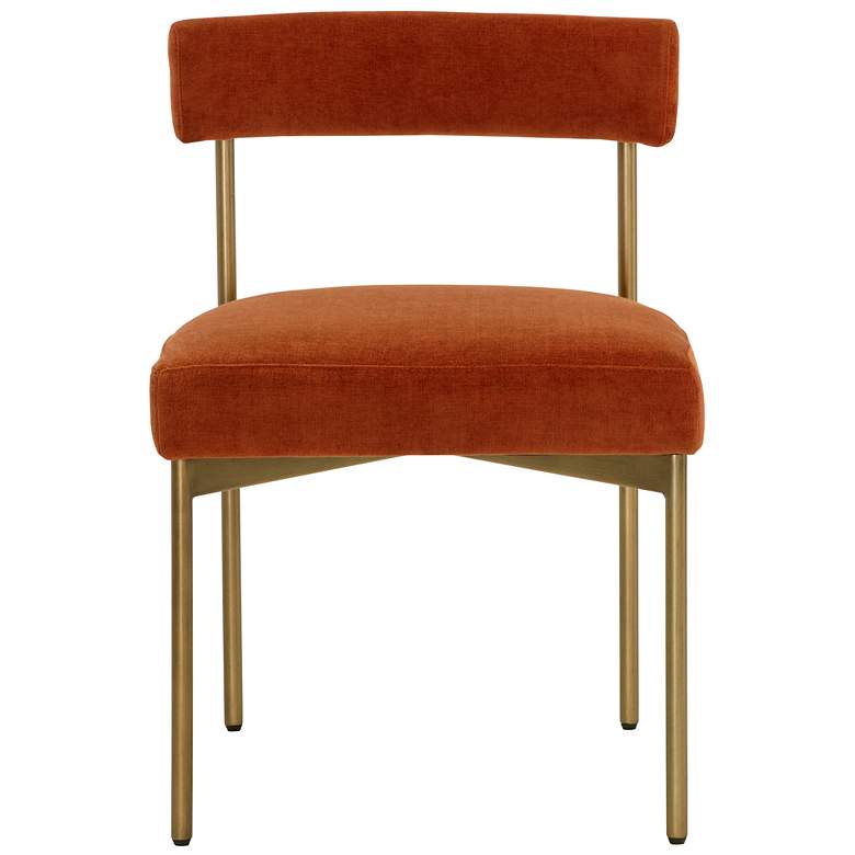 Image 2 Sunpan Seneca Dining Chair Antique Brass Danny Rust Set of 2 more views