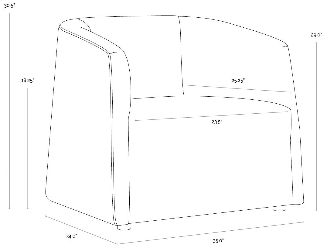 Sunpan Serenade Lounge Chair Husky Beach