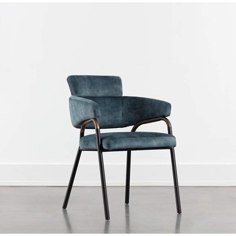Image 1 Sunpan Sharqui Dining Armchair Nono Petrol