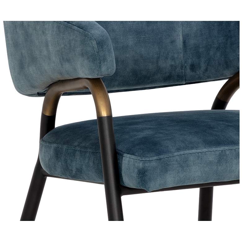 Image 7 Sunpan Sharqui Dining Armchair Nono Petrol more views