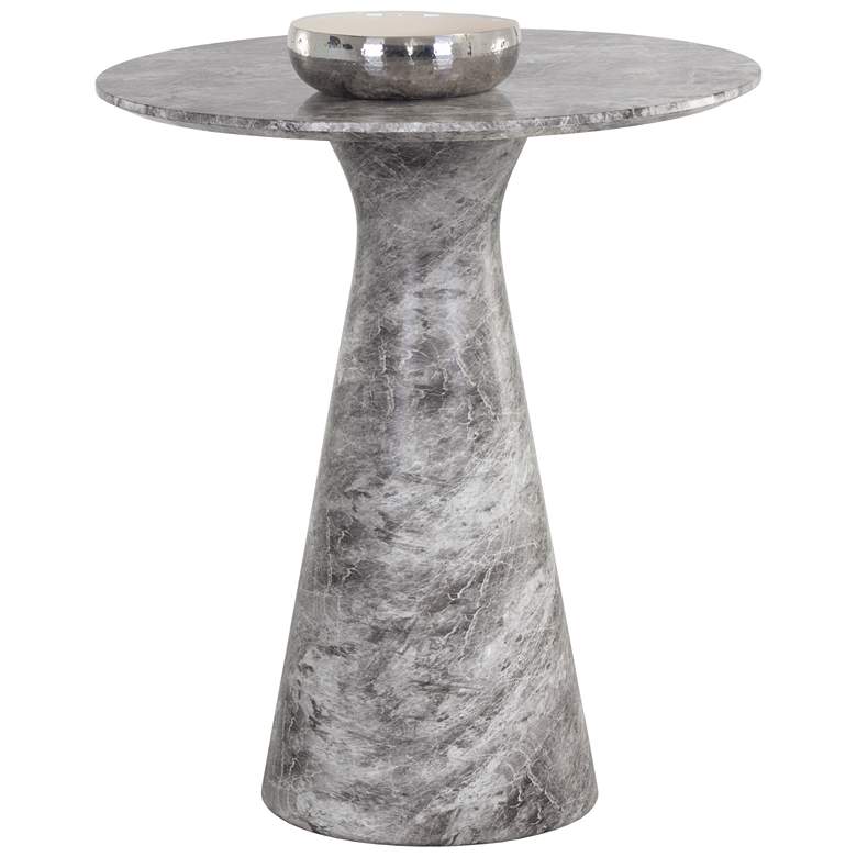 Image 1 Sunpan Shelburne Counter Table Marble Look Gray