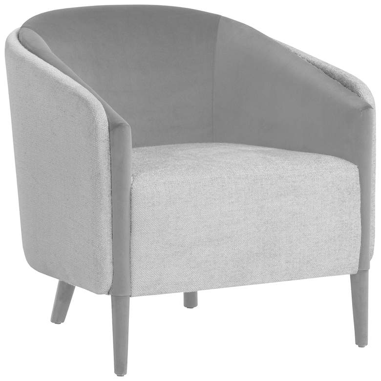 Image 1 Sunpan Sheva Armchair San Remo Winter Cloud and Antonio Charcoal