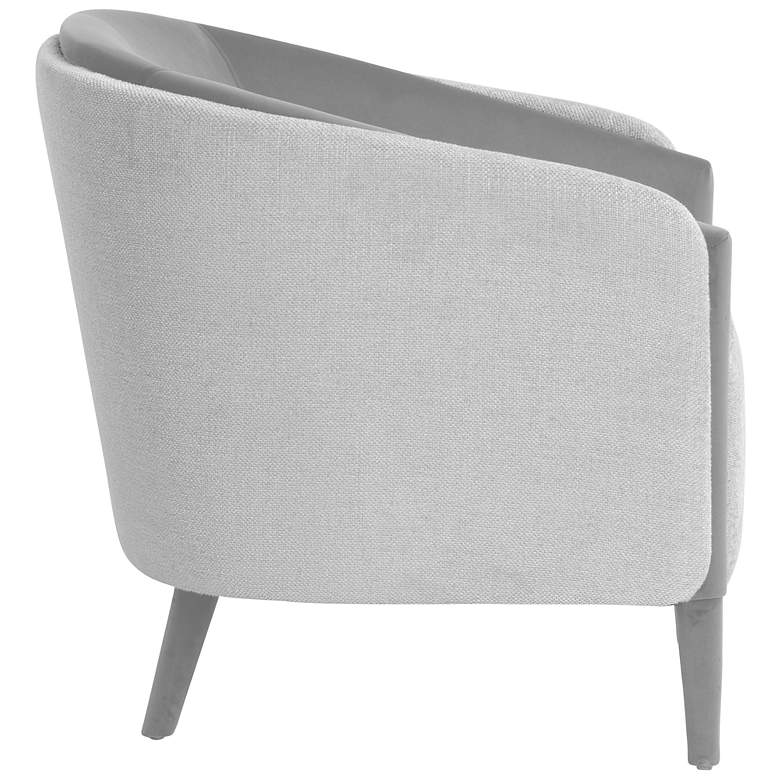 Image 3 Sunpan Sheva Armchair San Remo Winter Cloud and Antonio Charcoal more views
