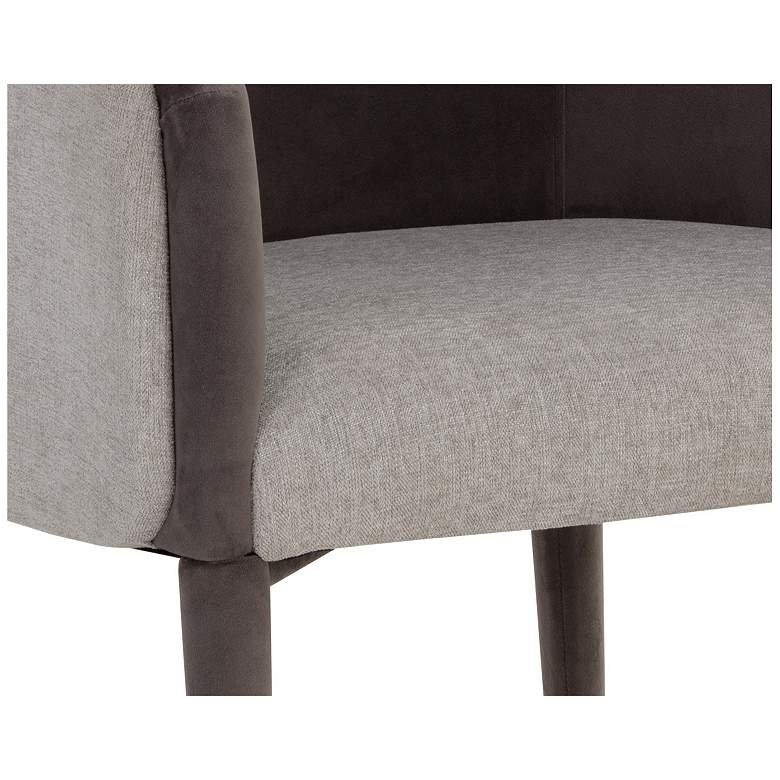 Image 6 Sunpan Sheva Dining Armchair Ernst Sandstone and Meg Ash more views
