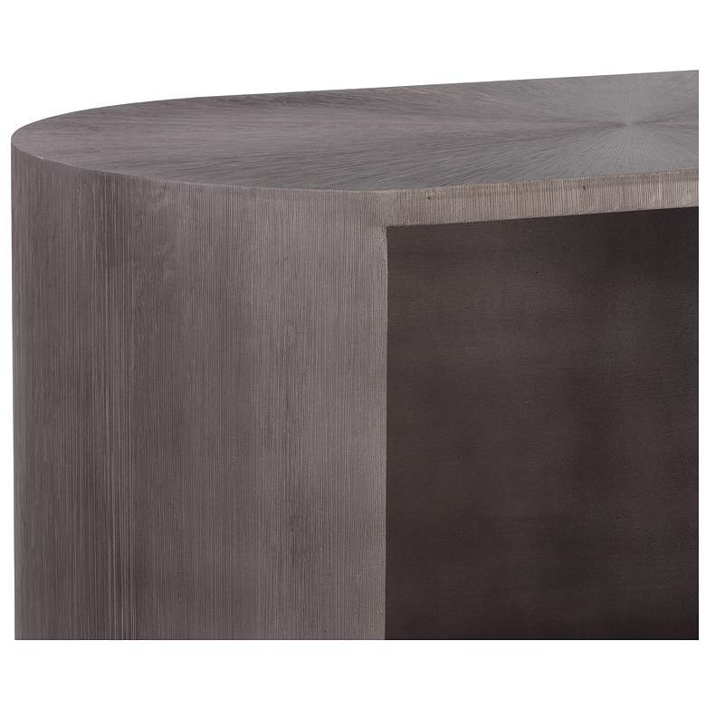 Image 6 Sunpan Siena Nightstand Oval Gunmetal more views