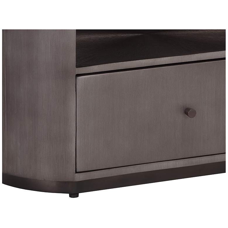 Image 7 Sunpan Siena Nightstand Oval Gunmetal more views