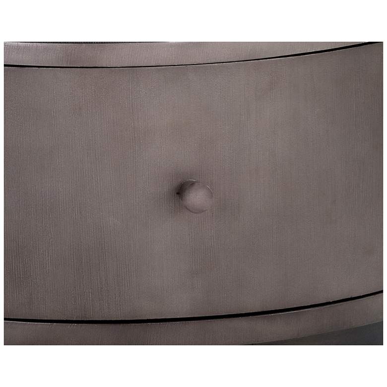 Image 6 Sunpan Siena Nightstand Round Gunmetal more views
