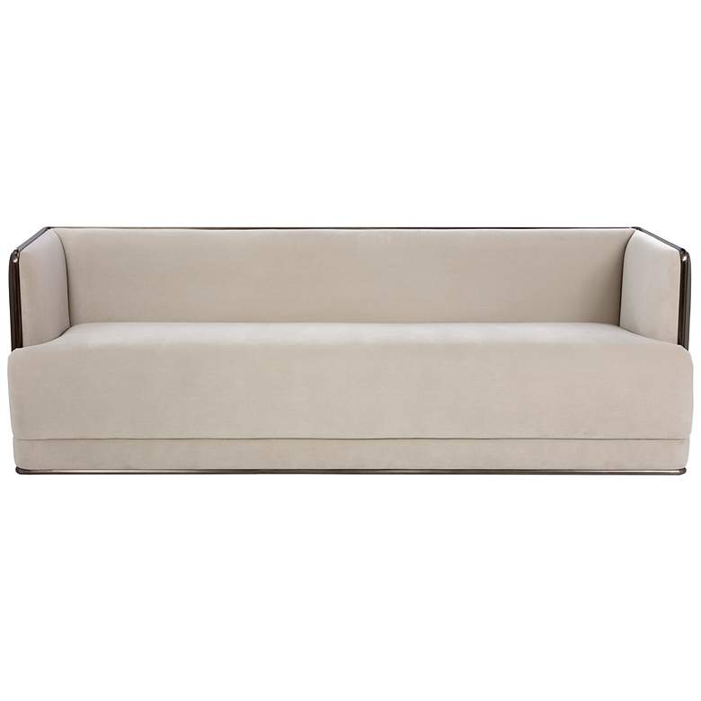 Image 2 Sunpan Sierra Sofa Meg Taupe and Porcini Taupe more views