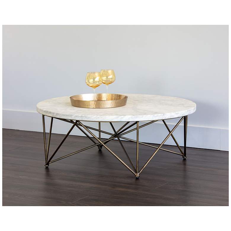 Image 4 Sunpan Skyy Coffee Table Round more views