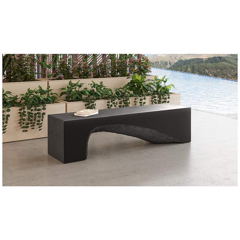 Image 5 Sunpan Soma Bench Black more views