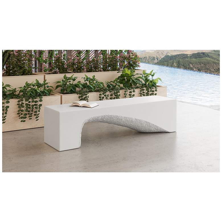 Image 4 Sunpan Soma Bench White more views