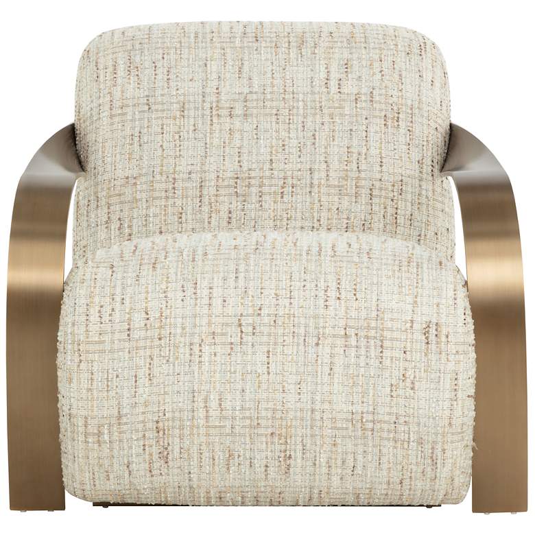 Image 2 Sunpan Sonesta Lounge Chair Antique Brass Haute Cobblestone more views