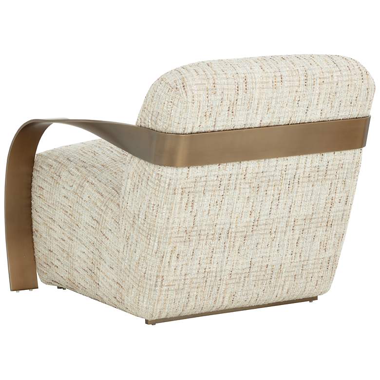 Image 4 Sunpan Sonesta Lounge Chair Antique Brass Haute Cobblestone more views
