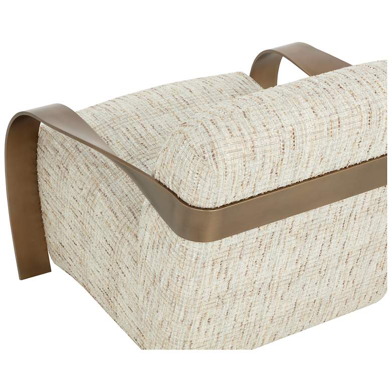 Image 5 Sunpan Sonesta Lounge Chair Antique Brass Haute Cobblestone more views