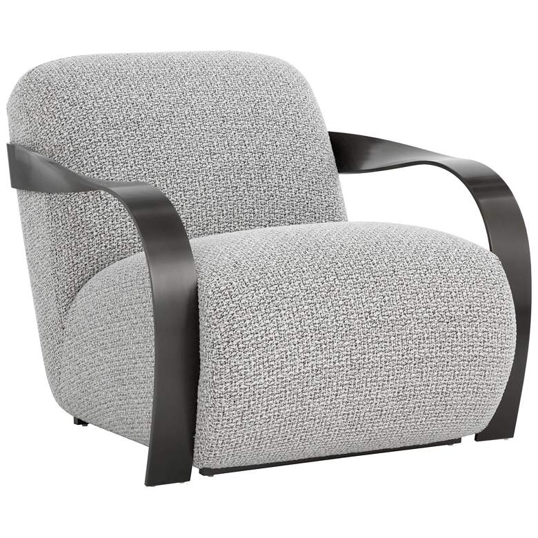 Image 1 Sunpan Sonesta Lounge Chair Dark Bronze Helios Check Black