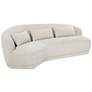 1_Sunpan Soraya 147" Wide Dove Cream Color Fabric Modern Sofa