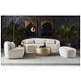 7_Sunpan Soraya 147" Wide Dove Cream Color Fabric Modern Sofa more views