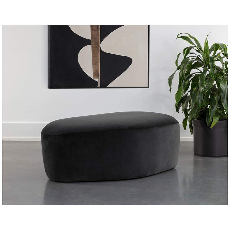 Image 4 Sunpan Soraya Ottoman Shadow Gray more views