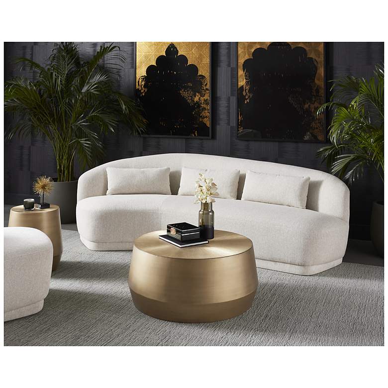 Image 4 Sunpan Soraya Sofa Dove Cream more views