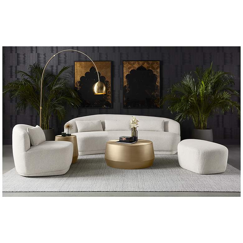 Image 7 Sunpan Soraya Sofa Dove Cream more views