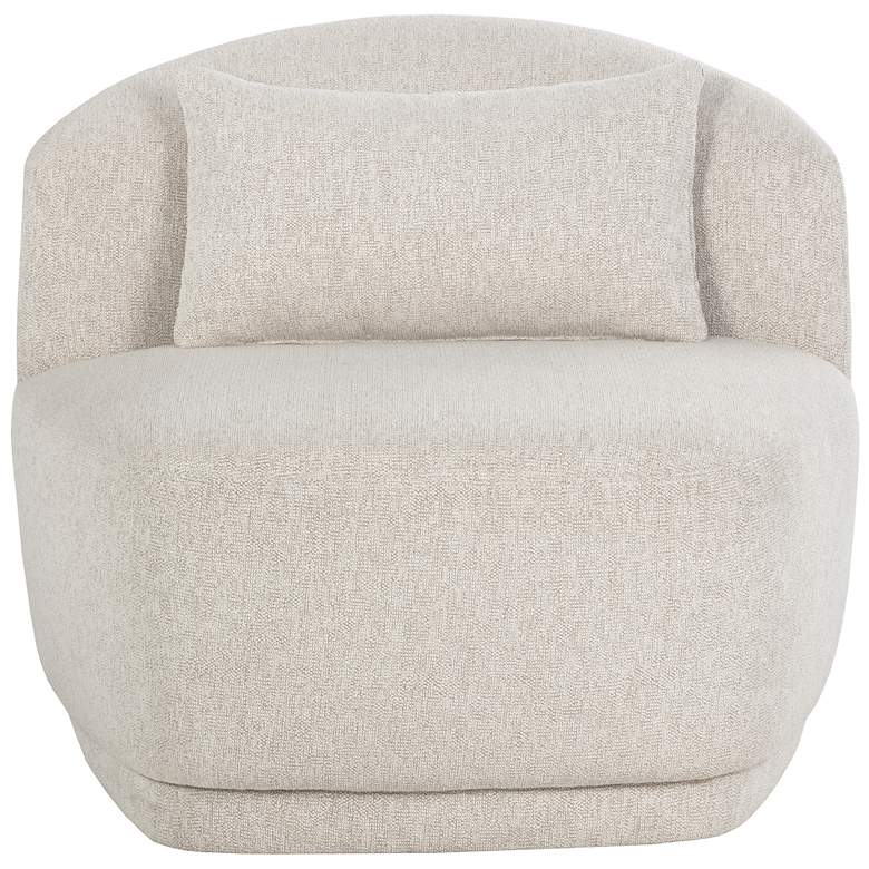Image 3 Sunpan Soraya Swivel Armless Chair Dove Cream more views