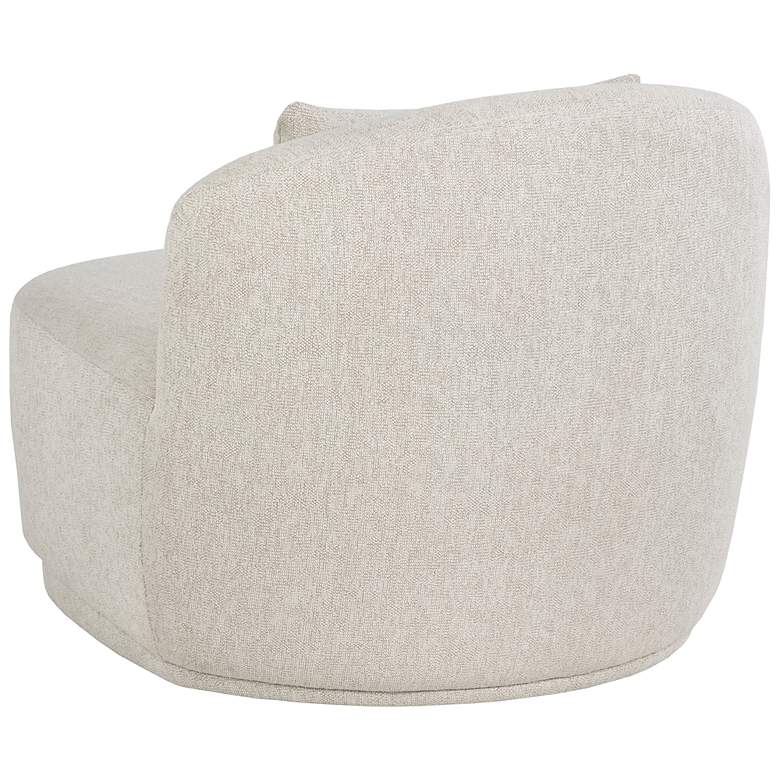 Image 5 Sunpan Soraya Swivel Armless Chair Dove Cream more views